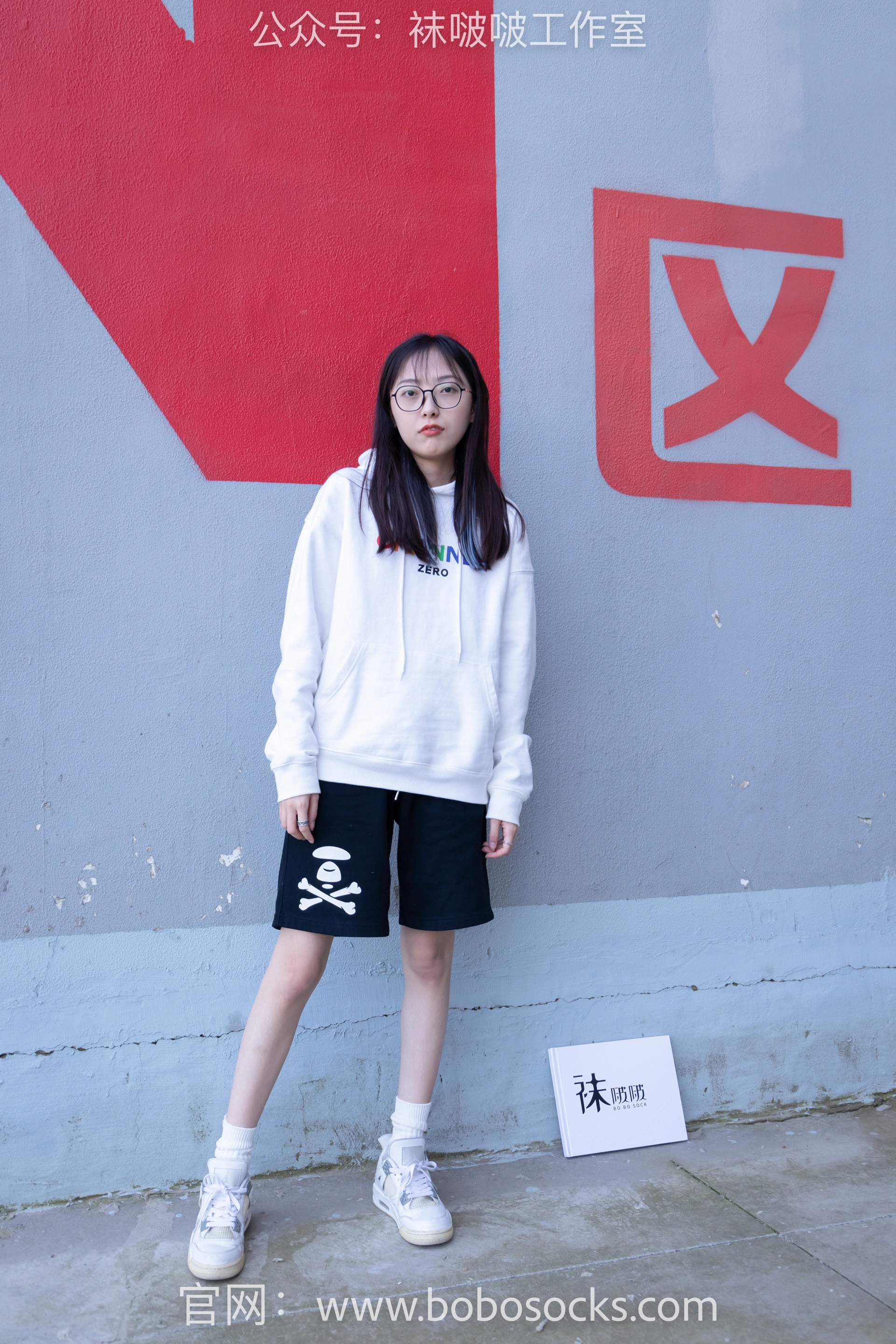 [BoBoSocks袜啵啵]NO.103 稚予-AJ篮球鞋、白棉袜、裸足 2