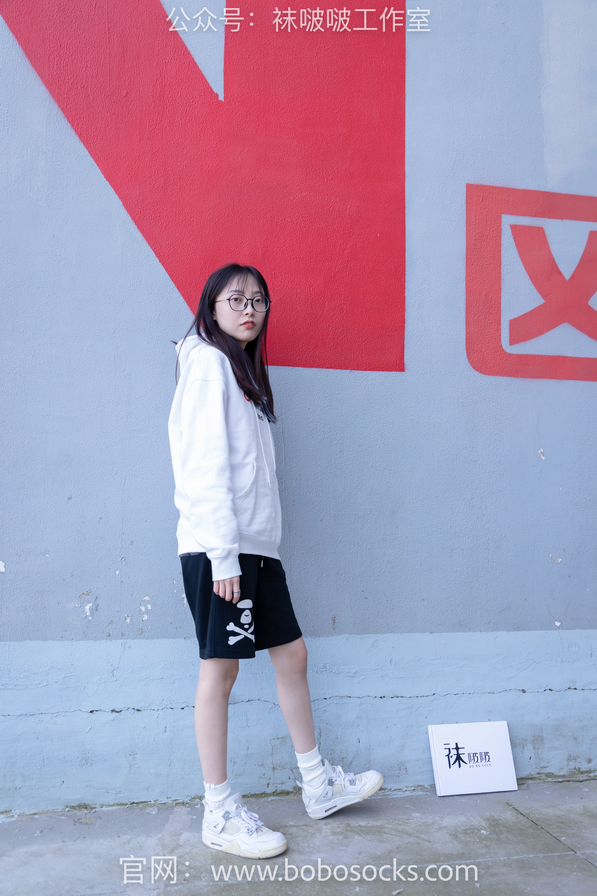 [BoBoSocks袜啵啵]NO.103 稚予-AJ篮球鞋、白棉袜、裸足 3