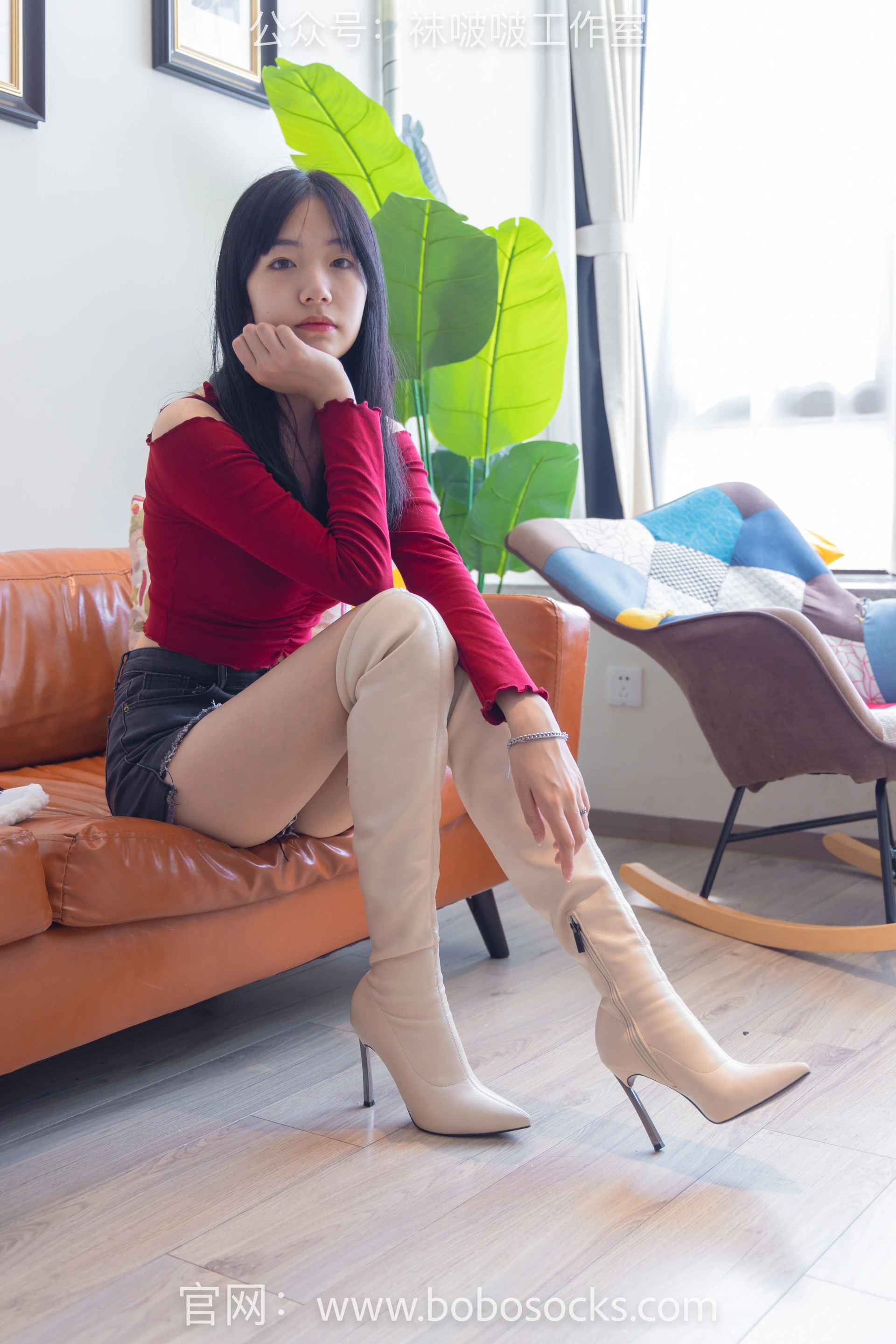 [BoBoSocks袜啵啵]NO.120 小甜豆-高跟长靴、白棉袜、裸足 3
